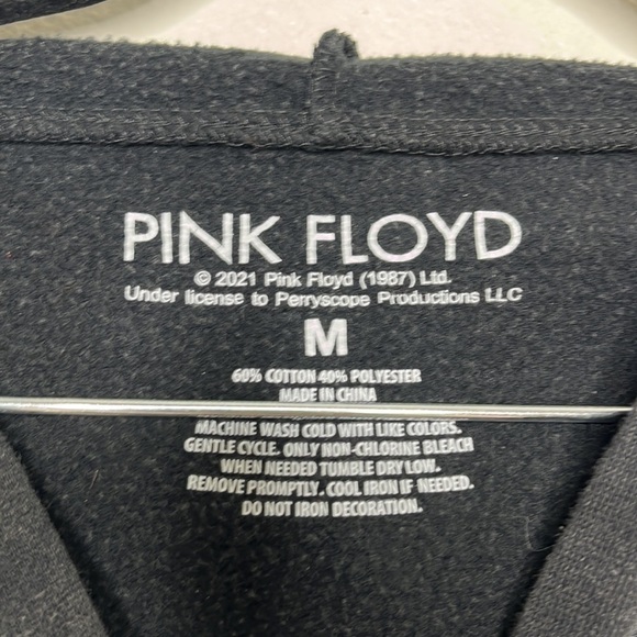 Pink Floyd Black Dark Side of The Moon Hoodie Sz M - Picture 2 of 3